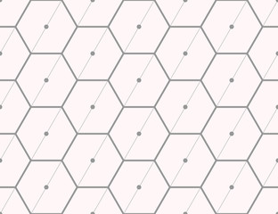 Seamless pattern of the hexagonal net