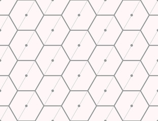 Seamless pattern of the hexagonal net
