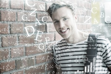 Fototapeta premium Composite image of maths equations