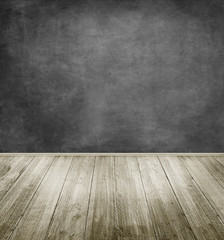 emty room with brick wall