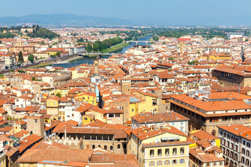 Fototapeta na wymiar Florence. Top view.