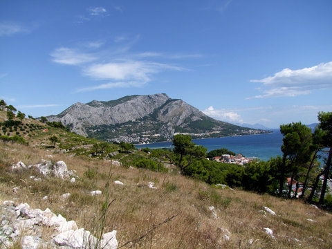 K&uuml;stengebirge in Duće und Omis, Dalmatien, Kroatien, 