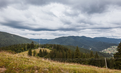 summer landscape in Carpathians