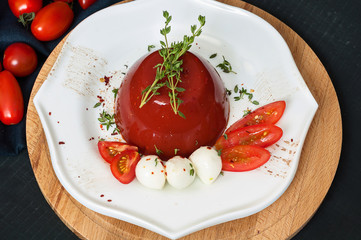 Tomato Jelly With Mozzarella