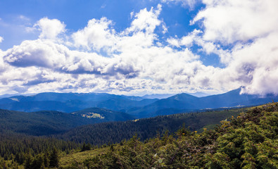 Montenegrin ridge in Carpathians