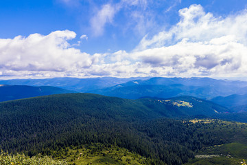 Fototapeta premium Montenegrin ridge in Carpathians