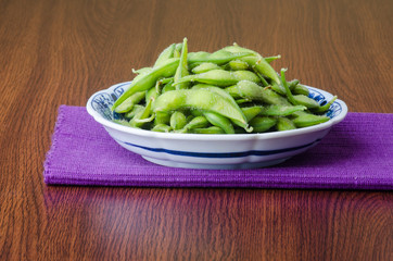 japanese cuisine. japanese soybean on the background