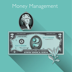 Money Management background with Space for Type
