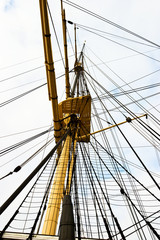 Obraz premium Rigg on a old ship