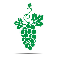 Grape icon flat
