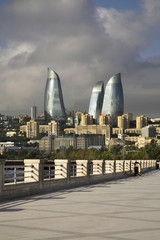 Seafront in Baku. Azerbaijan