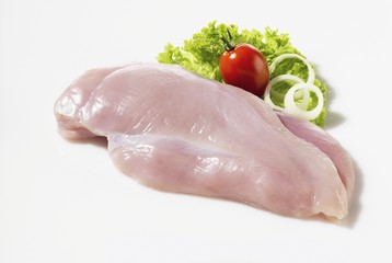 Raw turkey breast