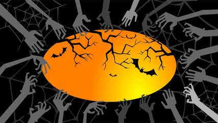 Frame from the zombies hands