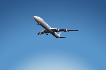 Fototapeta na wymiar Composite image of graphic airplane