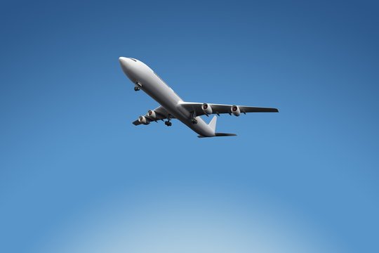 Composite image of graphic airplane