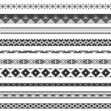 Seamless pattern. Vector illustration for tribal design. Ethnic motif.
