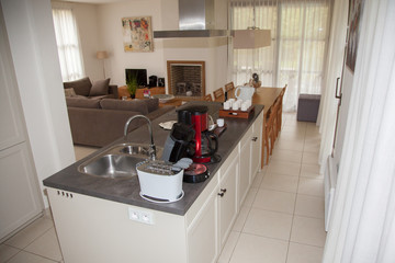 Modern and clean kitchen in a modern house