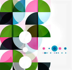 Obraz premium Semicircle triangle pattern