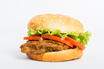 Classic Big hamburger isolate