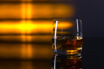whiskey and ice