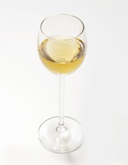 A glass of Aquavit (caraway-flavoured spirit)