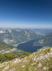 Steiermark-Krippenstein - Blick von den fünf Finger über den Hallstättersee