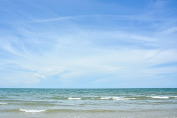 tropical sea and blue sky