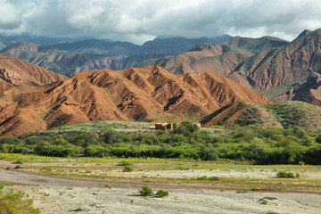 Colorful mountains of Quebrada de las Conchas, Argentina