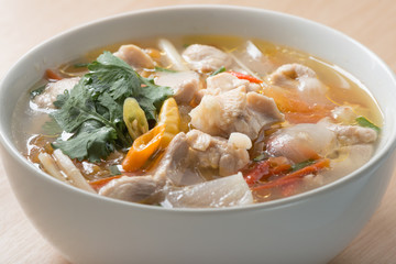 Chicken soup, favorite thai food