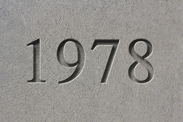 Engraved Historical Year 1978