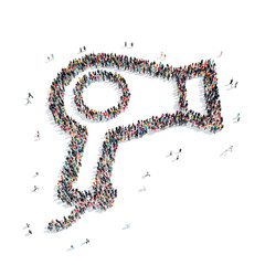 group  people  shape  hair