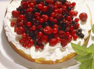 Mixed berry gateau