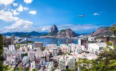 Keuken foto achterwand Copacabana, Rio de Janeiro, Brazilië Rio de Janeiro en Sugar Loaf, Brazilië.