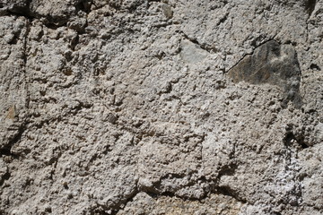 Mur en pierre et ciment