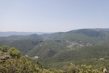 Paysage de montagne dans les Cévennes