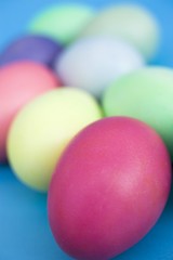 Fototapeta na wymiar Coloured eggs (close-up)