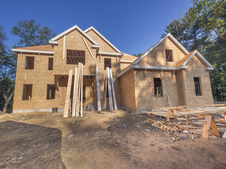 new single family home under construction