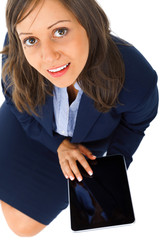 Businesswoman with tablet