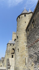 Fototapeta na wymiar Cité médiévale de Carcassonne (Languedoc-Roussillon)