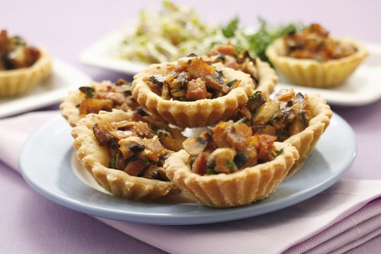 Ham And Mushroom Tarts