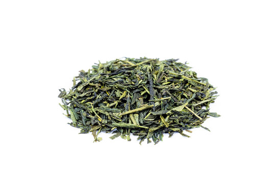 Heap of loose green tea Sencha