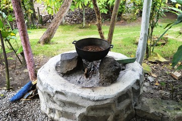 Cooking Pot on an open fire