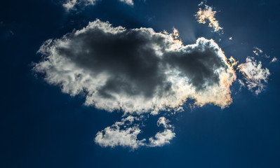 Fototapeta premium cloud against the blue sky