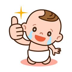 OKサインの赤ちゃん