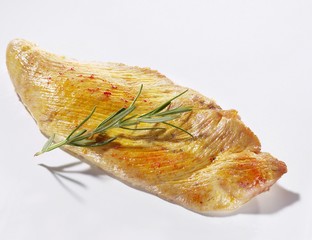 Fried turkey escalope