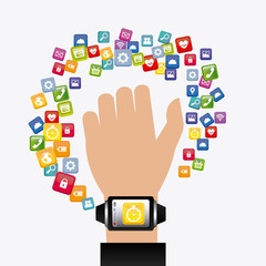 Fototapeta premium Wearable technology design.