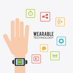 Fototapeta premium Wearable technology design.