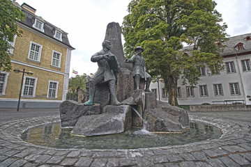Brunnen vor dem Schloss in Neuwied