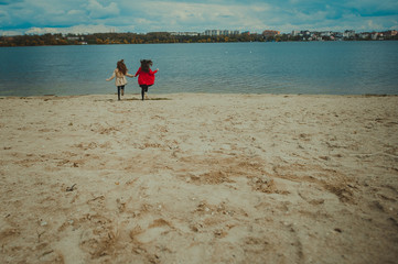 girlfriends on the beach