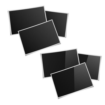 six rectangular pictures with shadows image for premises, matte,